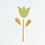 CENEFA 20X20 DECORADO A TREPA TULIPAN Nº 3 VERDE PISTACHO - MLM